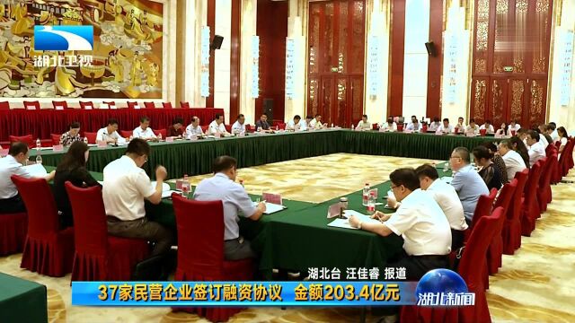 37家民营企业签订融资协议 金额203.4亿元