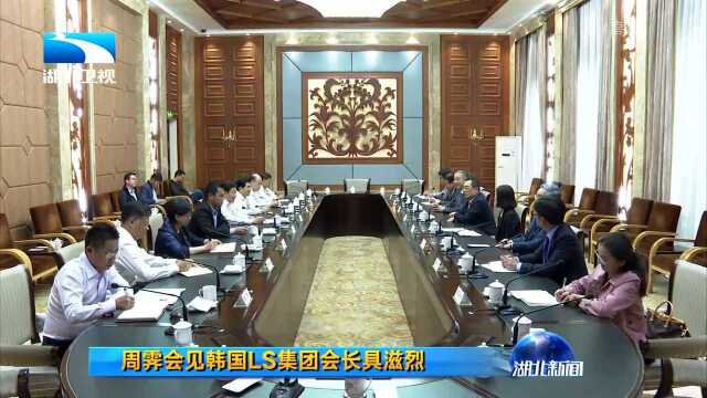 周霁会见韩国LS集团会长具滋烈