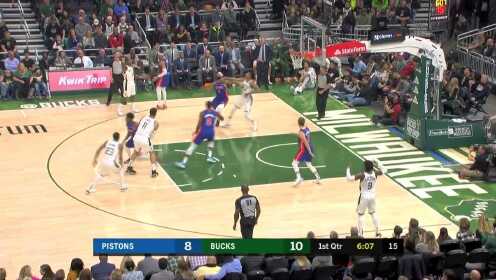 《NBA全场集锦》【得分】不负众望！ 马修斯底角打进雄鹿队首记三分