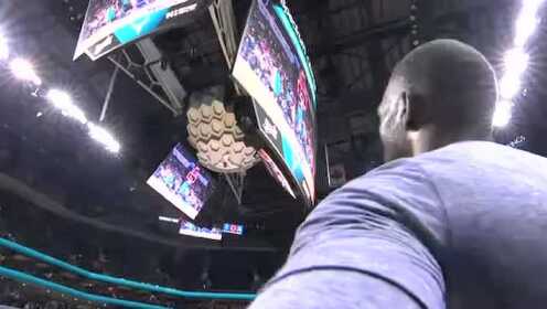 《NBA全场集锦》夏洛特永远爱肯巴！ 黄蜂主场播放视频致敬沃克