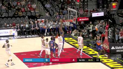 《NBA全场集锦》巴雷特反击刷筐而出 哈克利斯拍马赶到暴力暴扣