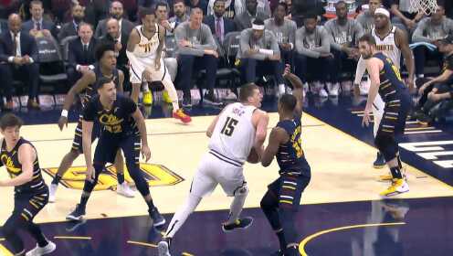 《NBA全场集锦》该我上场表演了！约老师背身单打转突篮下强打2+1