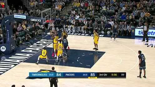 《NBA全场集锦》【原声】森林狼114-116步行者 沃伦兰姆联合争球绝杀比赛
