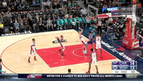 《NBA全场集锦》【原声】黄蜂107-121奇才 比尔独揽34+9率队主场力克黄蜂