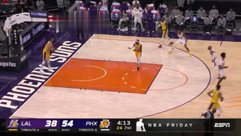 《NBA全场回放》NBA季前赛：湖人vs太阳原声回放 第2节