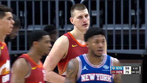 《NBA全场集锦》尼克斯vs掘金英文原声全场回放