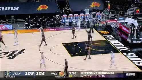 《NBA全场集锦》爵士vs太阳加时赛中文解说回放