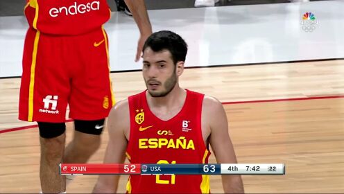 《NBA全场集锦》美国vs西班牙第4节英文解说回放