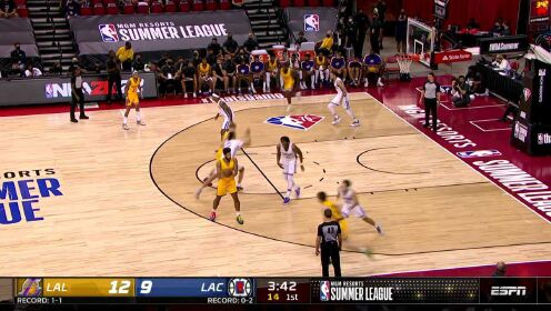 《NBA全场集锦》湖人vs快船第1节中文解说回放