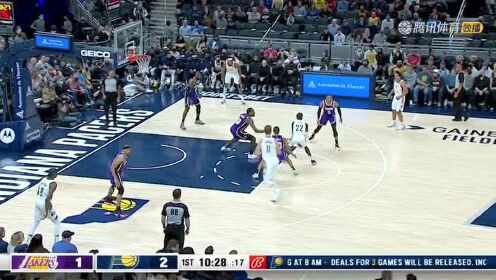 《NBA全场集锦》特纳张手三分手起刀落 威少底角发炮还以颜色