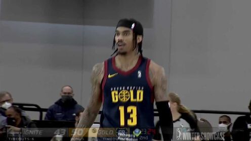 《NBA全场集锦》G联盟：G联盟点燃vs大急流城黄金第2节中文解说回放