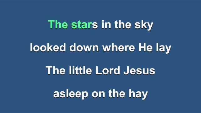 Away In A Manger(Made Popular By Nat King Cole)[Karaoke Version]