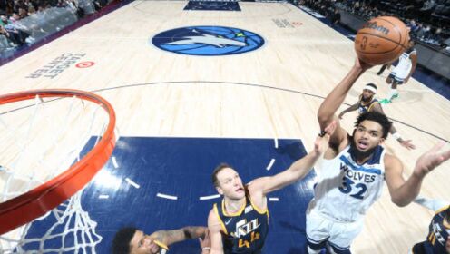 《NBA全场集锦》【球星】唐斯vs爵士集锦 22+7单骑闯关打成2+1