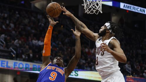 《NBA骑士》尼克斯vs骑士五佳球 罗宾逊压哨补篮斯蒂文斯迎面血帽
