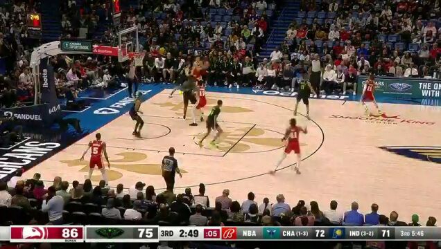 NBA常规赛：老鹰vs鹈鹕第英文原声全场回放