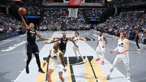 《NBA全场集锦》【原声】爵士127-121灰熊 贝恩空砍37+8爵士结束四连败拿下客场首胜