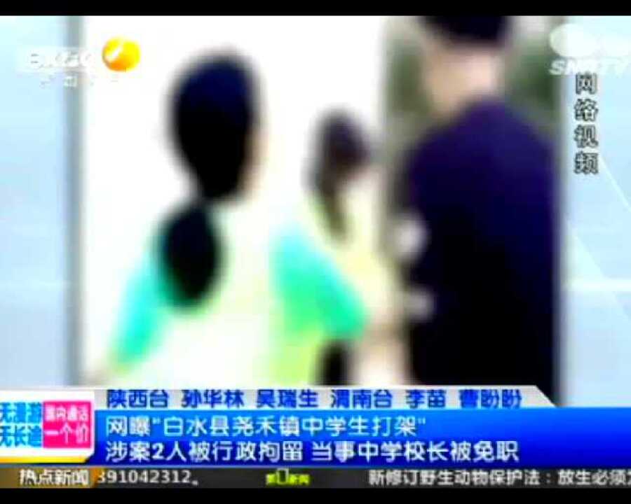 网曝渭南白水学校打人视频.腾讯视频}