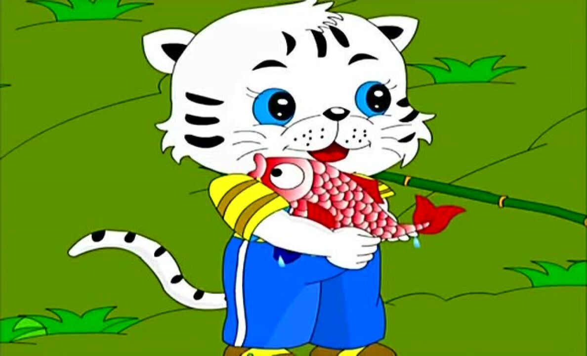 儿童童话故事动画片《小猫钓鱼》_腾讯视频