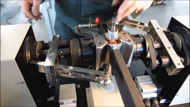 电机转子绕线过程慢动作展示