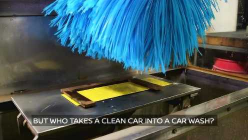 日产发明汽车模型用“洗车机”