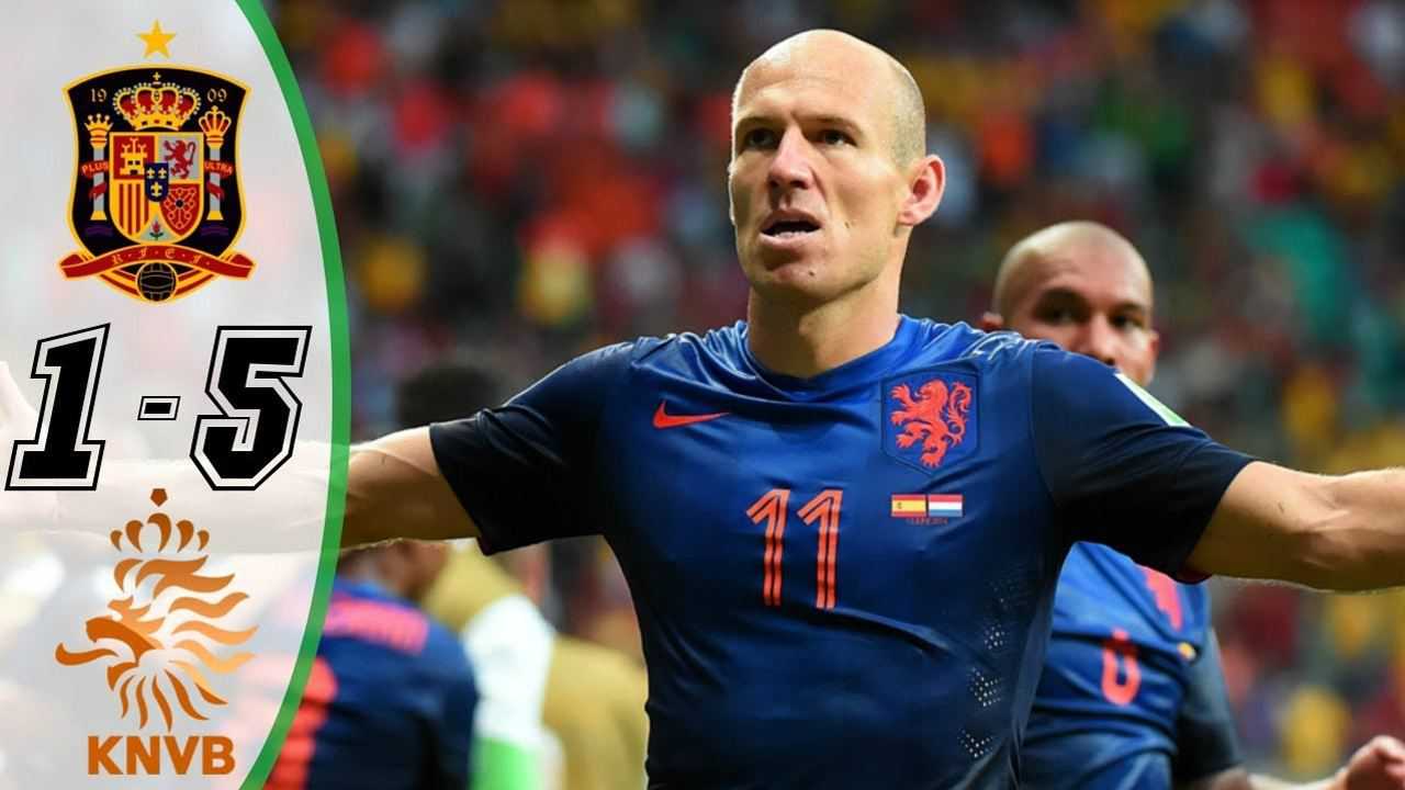 2014年世界杯西班牙15荷兰精彩回顾范佩西罗本梅开二度
