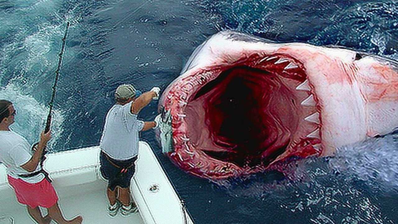 地球上最大的鲨鱼体长20米重60吨专吃鲸鱼为生