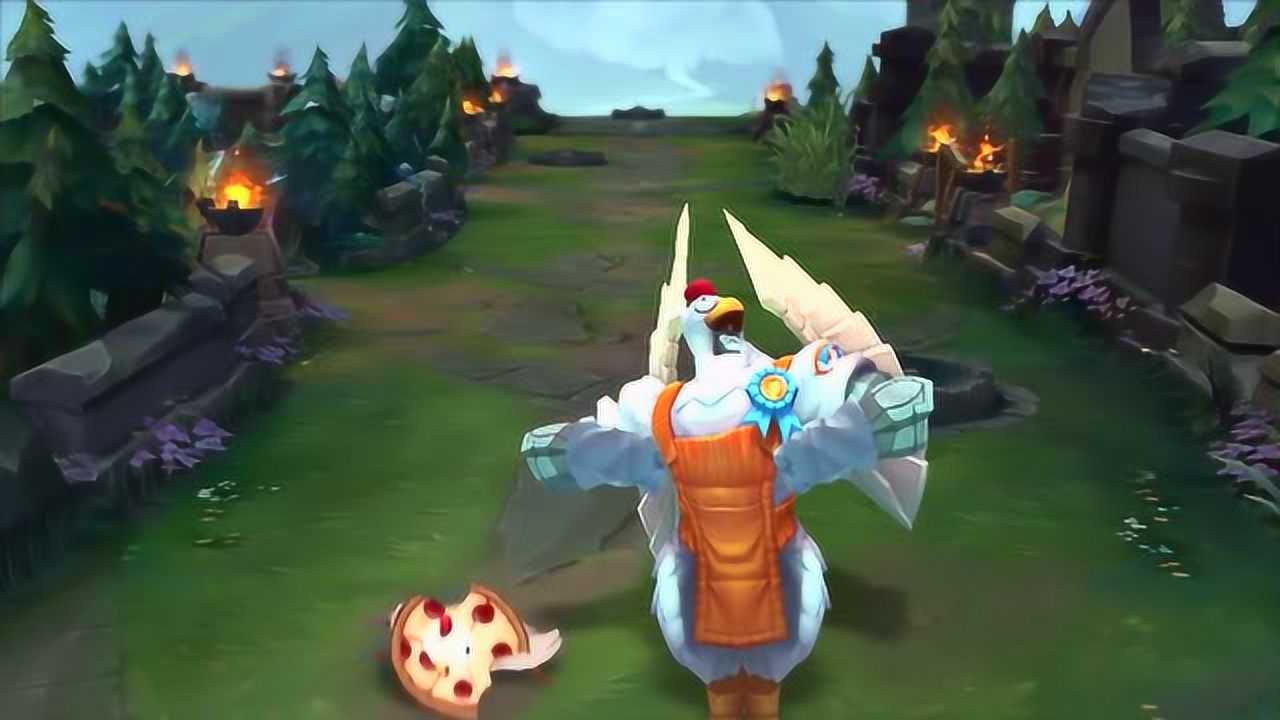 英雄联盟愚人节皮肤一览轮子妈手持披萨当武器