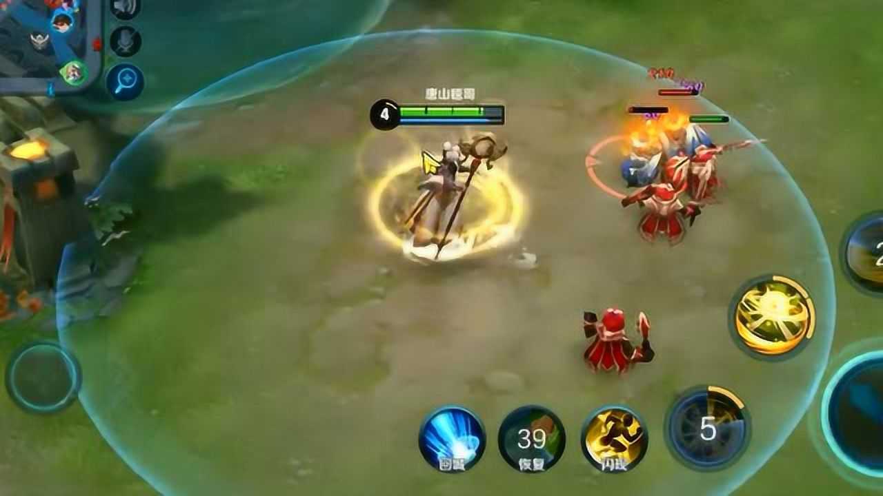王者荣耀刘禅晕住两个人这时候姜子牙的大招到了_腾讯视频