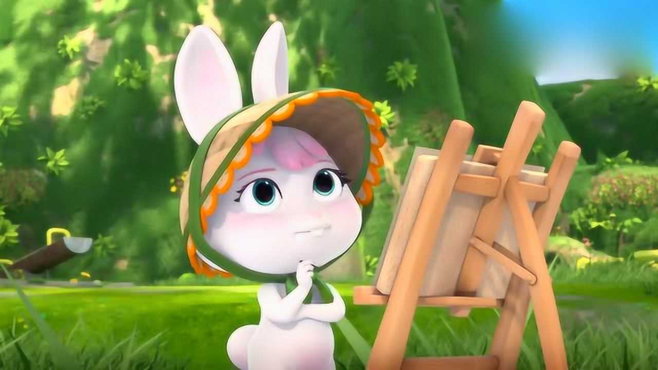 熊熊乐园凯特想画画可是没有模特她就自己当模特玩起来哈哈