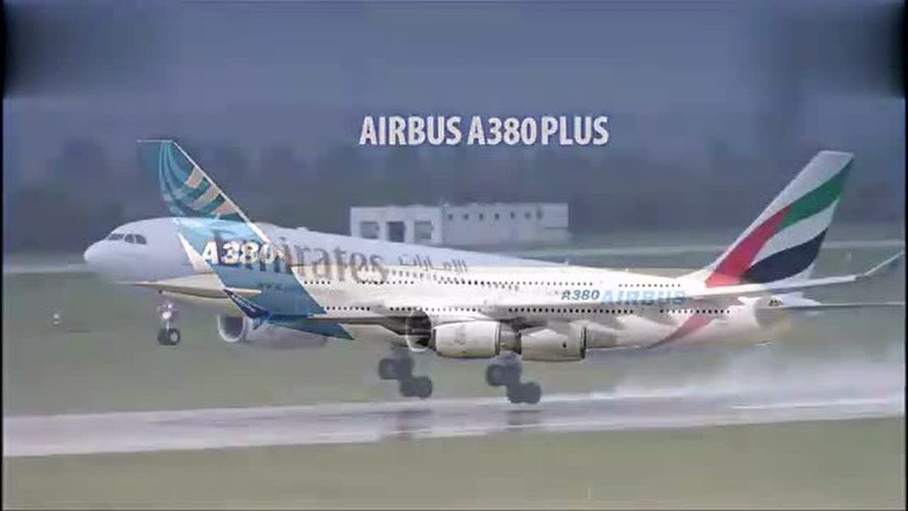 空中客车从空客A300到空客A380Plus全机型集锦_腾讯视频
