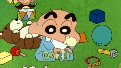 蜡笔小新:小新看到自己小时候录影带,原来从小就是个破坏份子