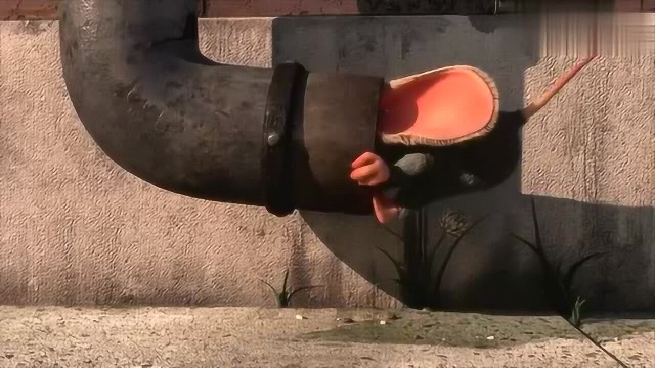 爆笑虫子老鼠脑袋被卡烟筒面对俩虫子嘲笑强行掰断烟筒