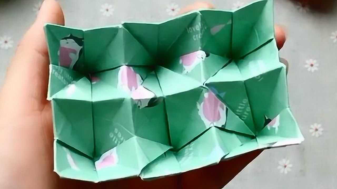 鸡蛋托折纸图片