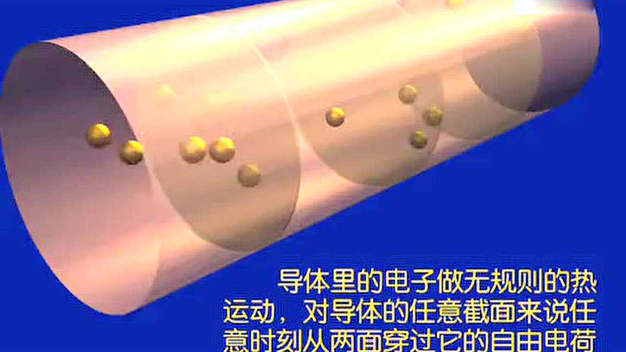 导体里的电子定向移动形成电流_高清