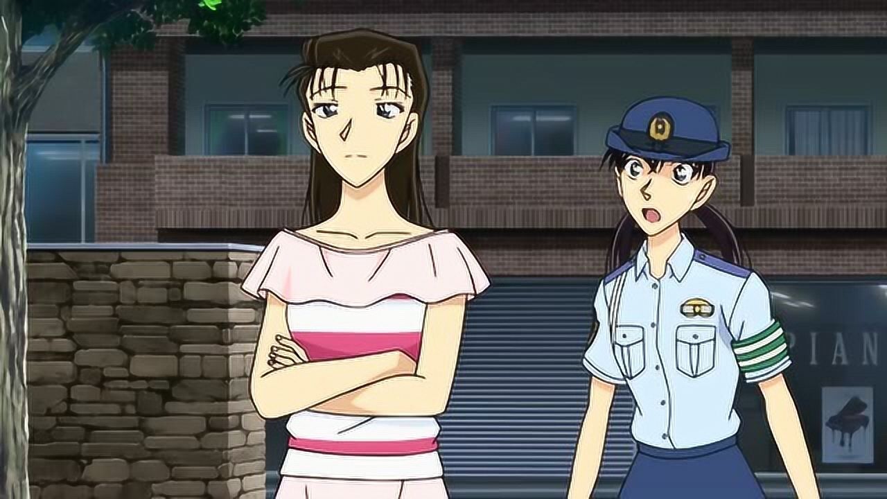 名侦探柯南 羽田秀吉和宫本由美的紧张景色