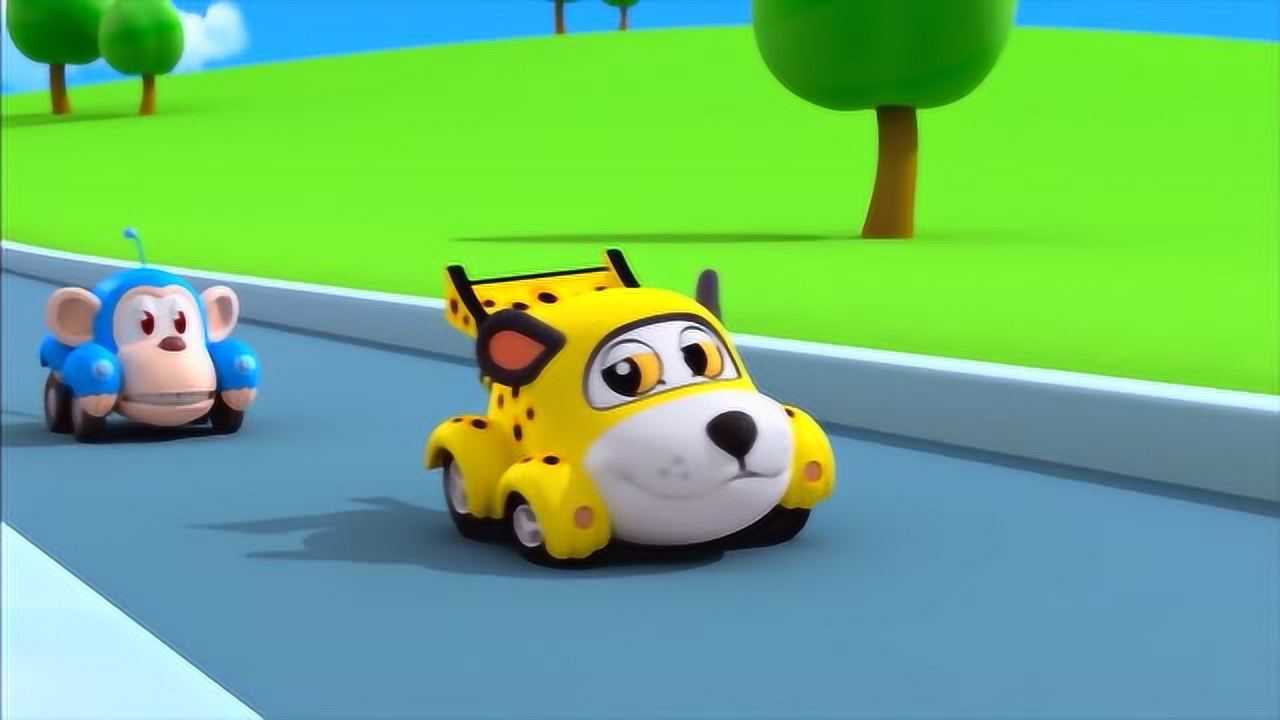 布隆家族动画片,蹦蹦的尾巴被大石柱压住了好疼呀_高清1080p在线观看