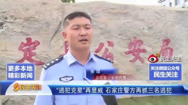 “逃犯克星”再显威 石家庄警方再抓三名逃犯