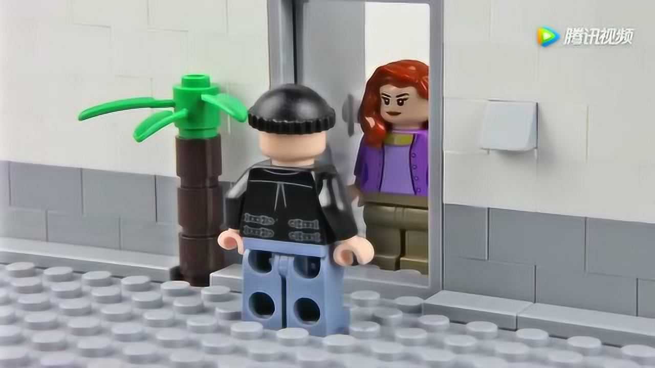 乐高定格动画乐高城市出现杀手蜘蛛侠智斗杀手将其捉拿归案
