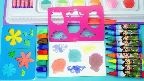 儿童绘画玩具 洛宝贝蜡笔和水彩笔豪华绘画套装