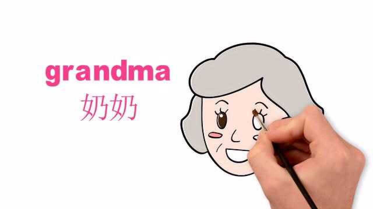 grandma 简笔画图片
