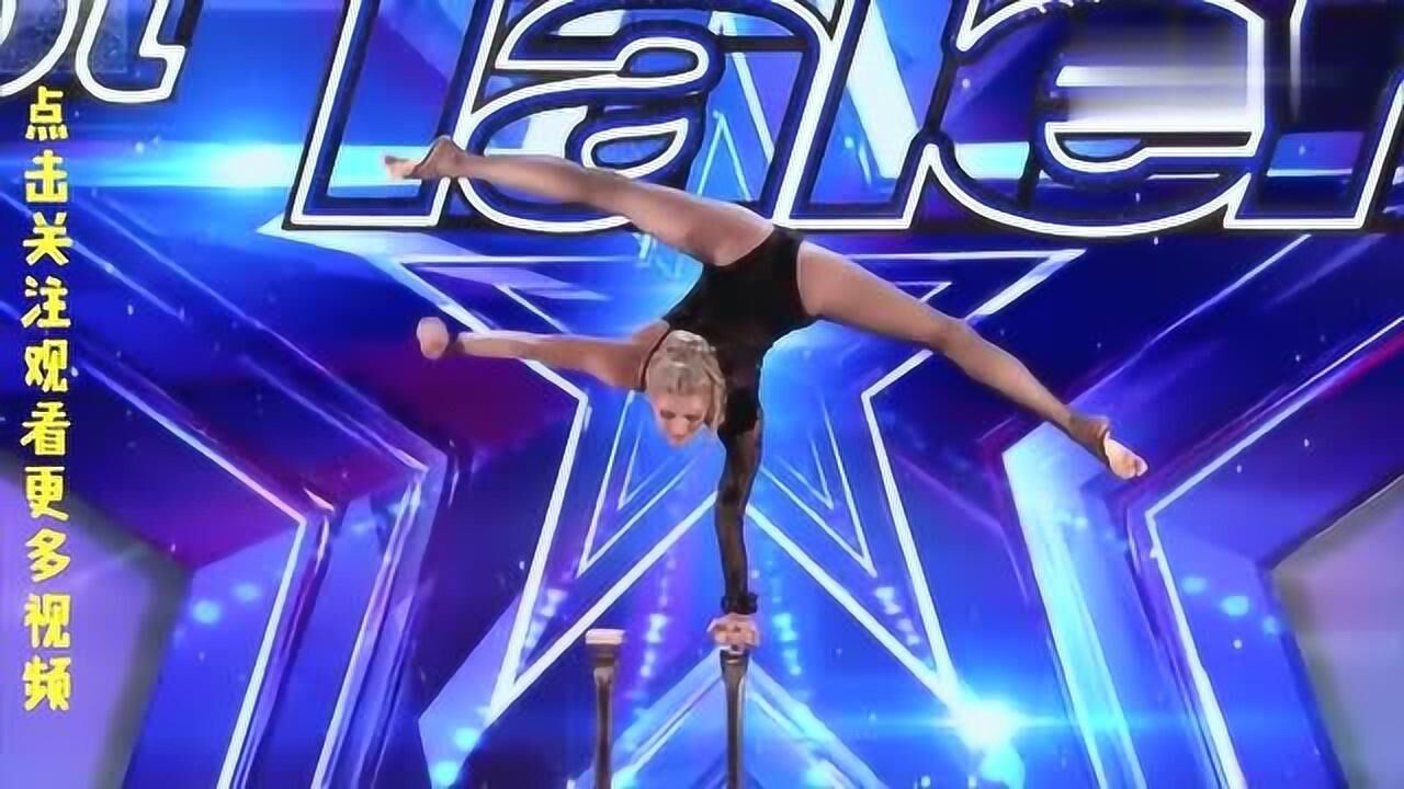 达人秀美女柔术表演身体扭曲高难度动作看呆评委