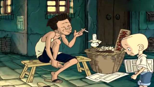 三毛流浪记三毛当报童卖了一天的报纸也没卖出去只能当废纸了