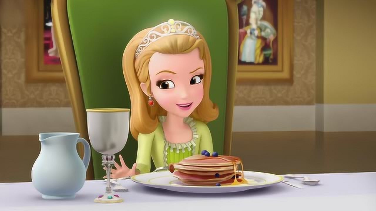 小公主苏菲亚安柏找到赛克帮忙将詹姆士变小赛克笑的很开心