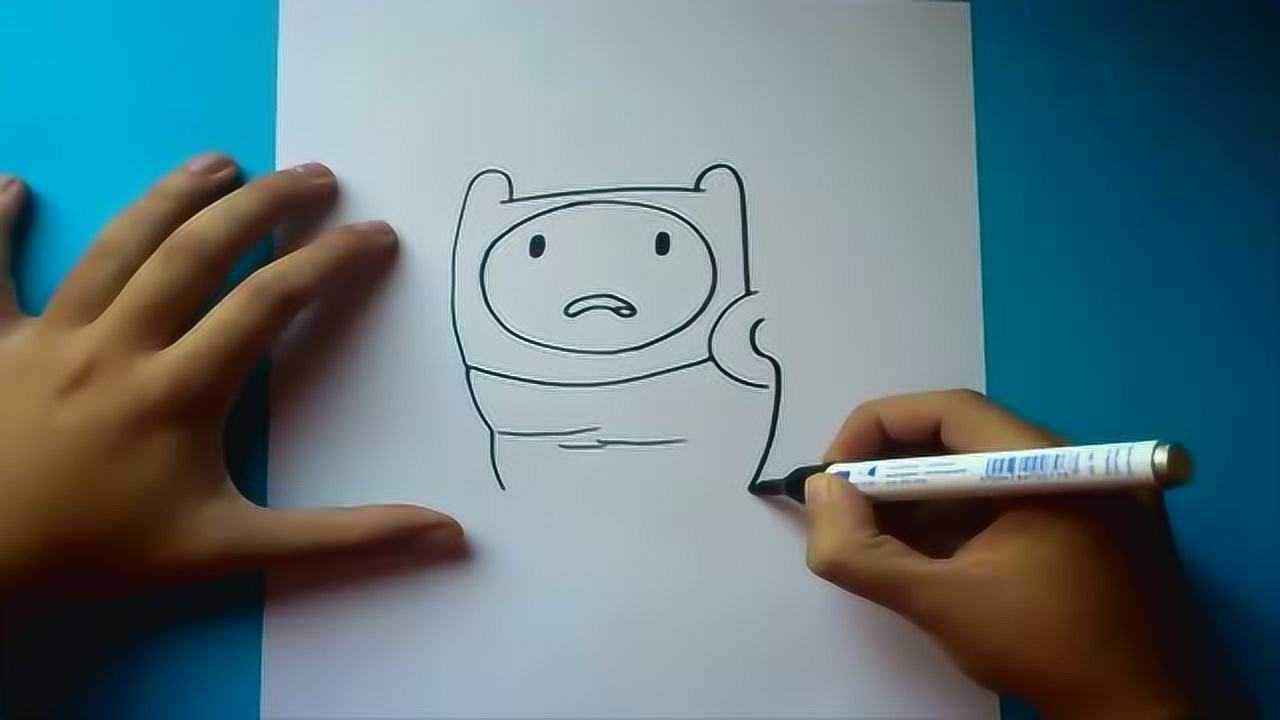 幼儿简笔画 画可爱的卡通人物 猜猜他是谁_腾讯视频