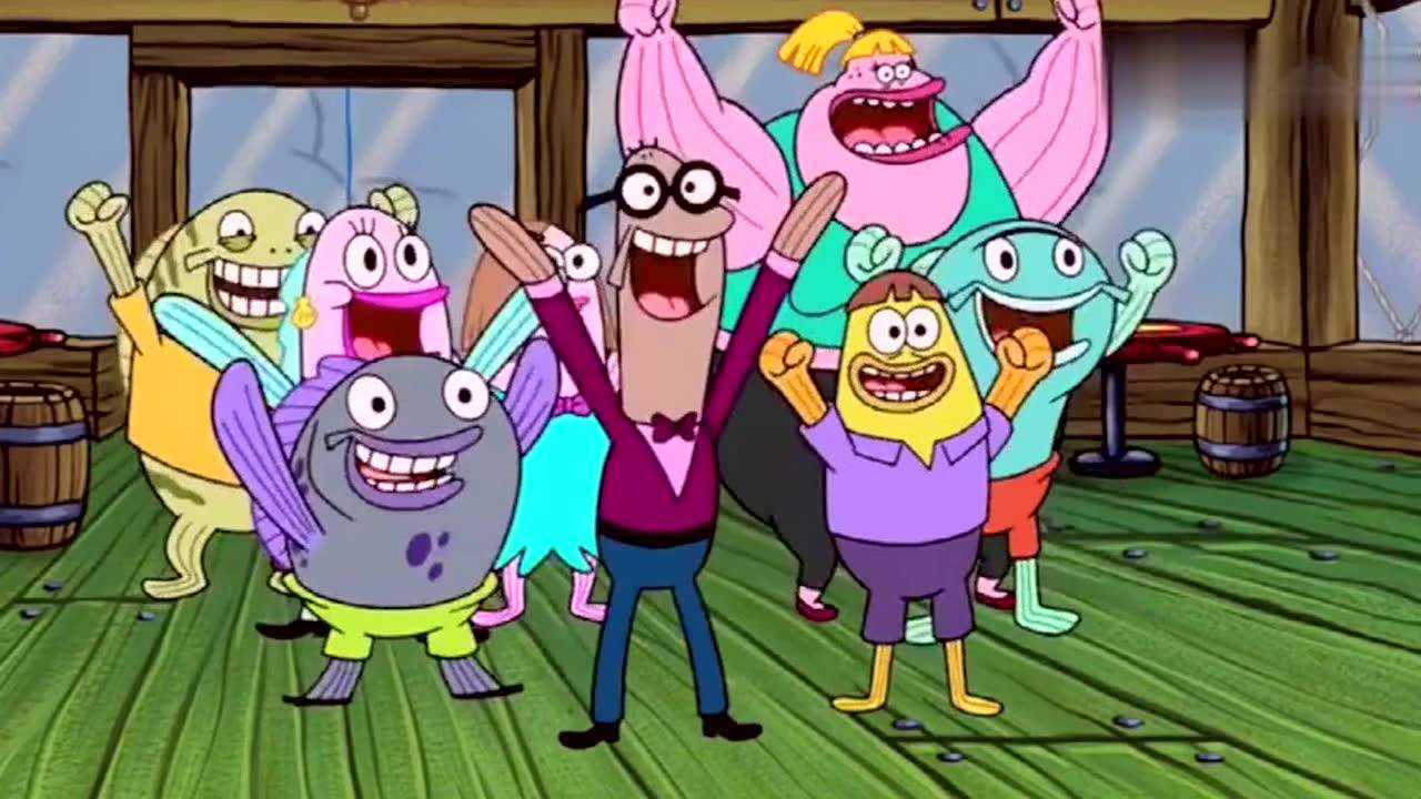 海绵宝宝这些群众脸变得真快遇到困难就变成恶人真尴尬