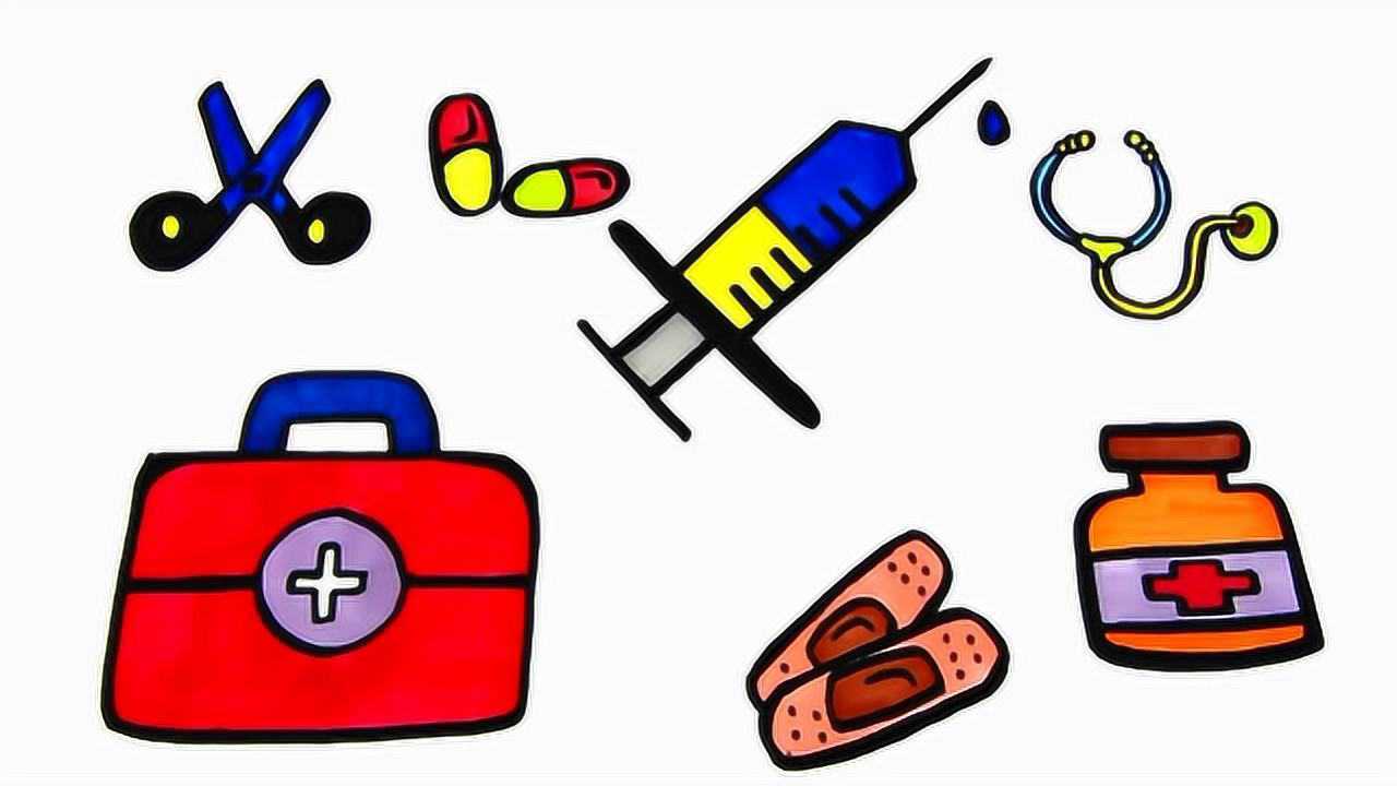 亲子简笔画:医生用的针头