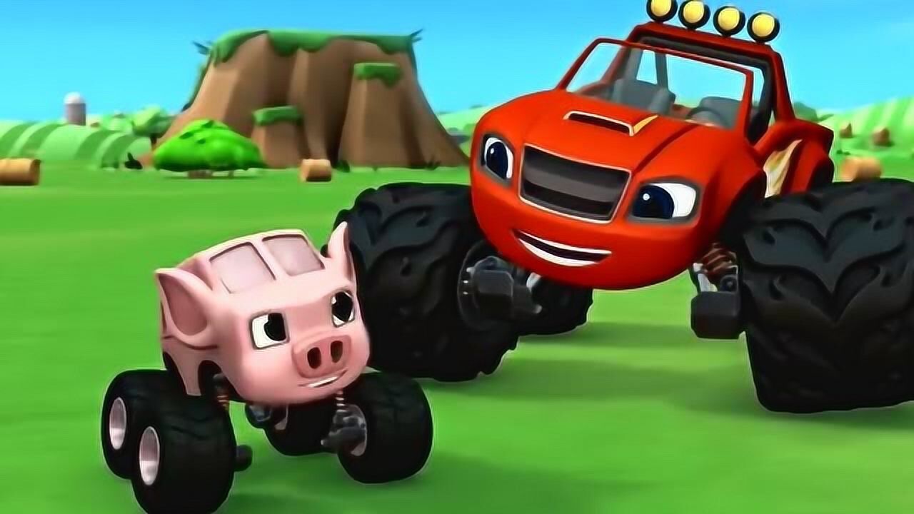 旋风战车队飚速来找斯塔啦看到一只粉色小猪呆萌可爱