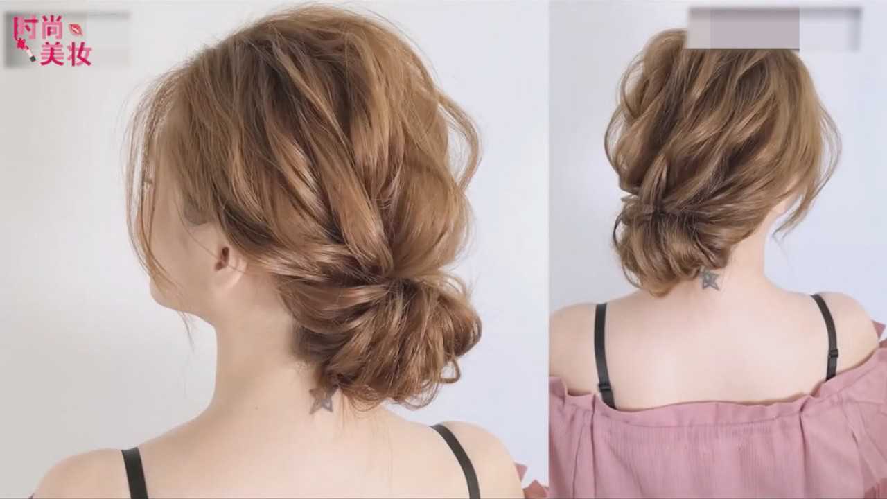 发型设计-简单易上手的拉丝盘发