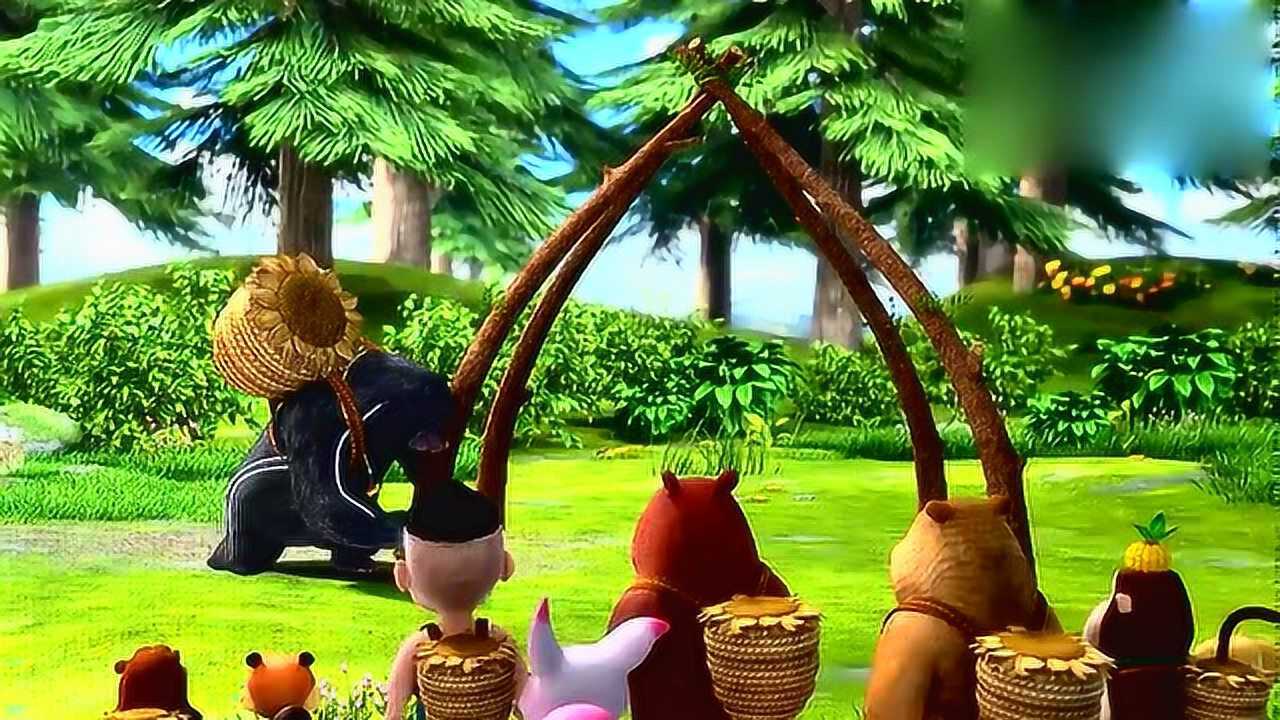 熊大熊二光头强熊出没全集之新熊出没:来到森林中,它们发挥镶的