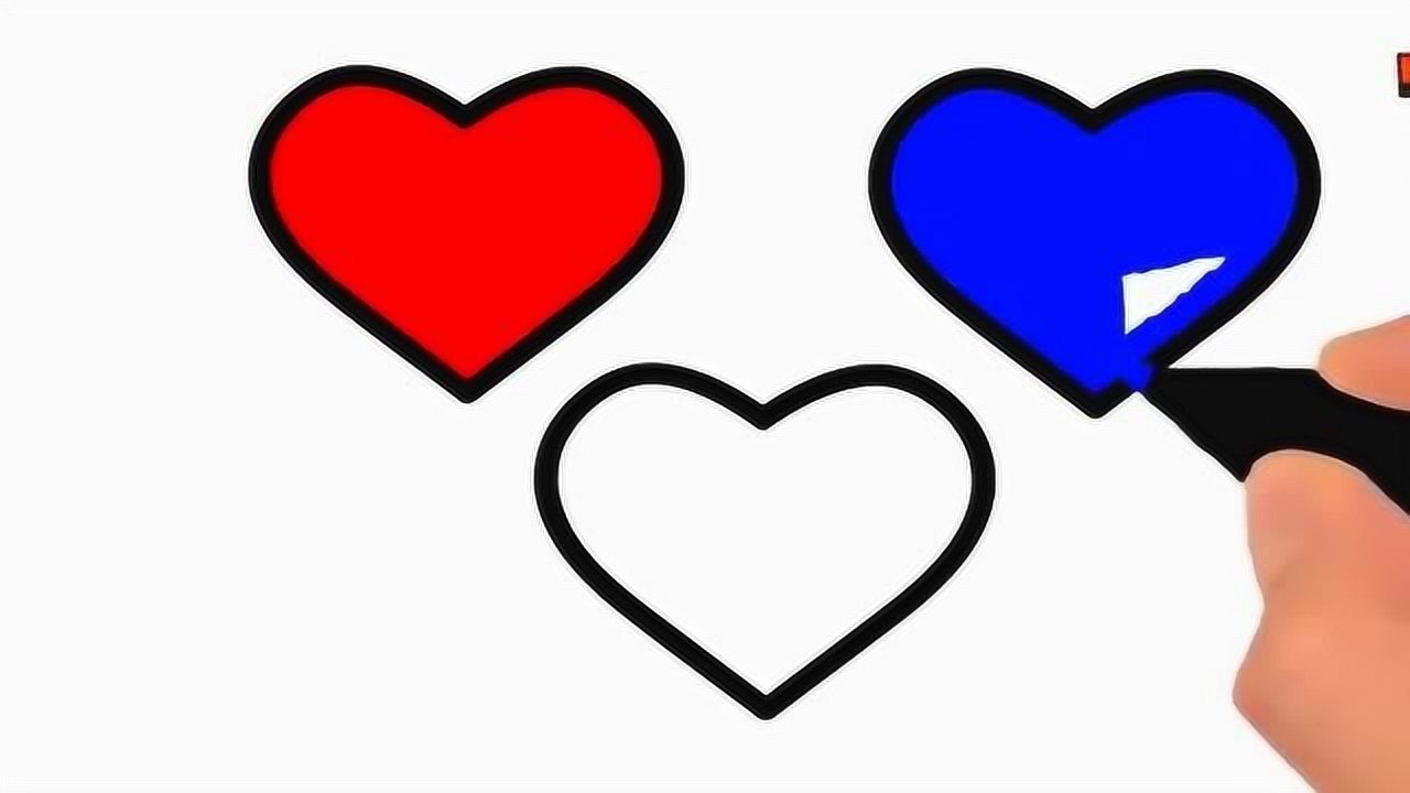 儿童简笔画:三个小星星符号